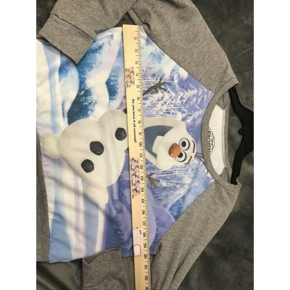 Disney Frozen Olaf Snowman L Girls Sweatshirt grey - Picture 6 of 7